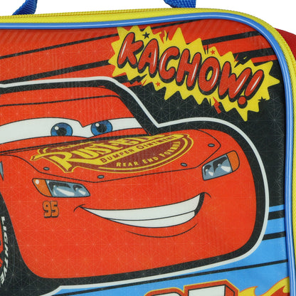 Disney Cars Lunch Box Lightning McQueen Kachow Insulated Tote Bag 10"