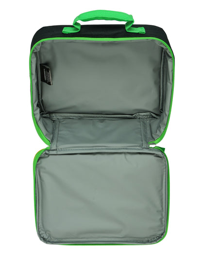 Minecraft Lunch Box Creeper Scene Design Insulated Full Zip Bag Tote 10"