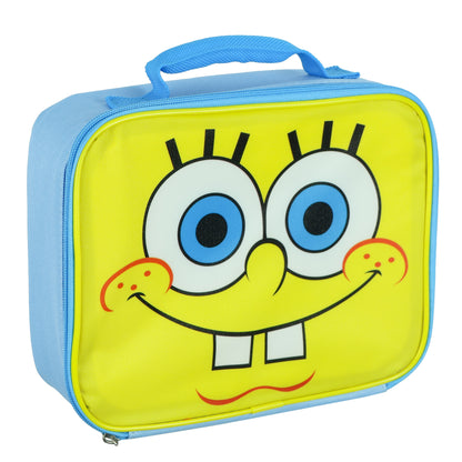 Nickelodeon SpongeBob SquarePants Lunch Box Insulated Full Zip Tote Bag 10"