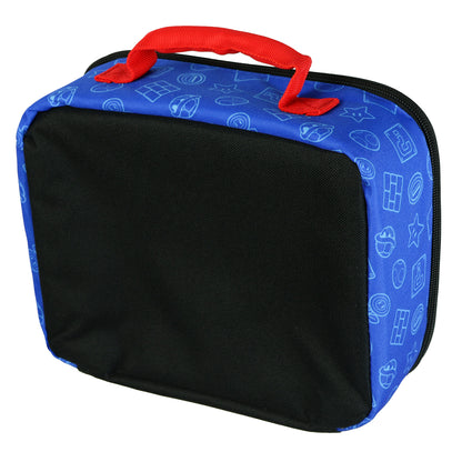 Nintendo Super Mario Lunch Box Insulated Full Zip Soft Sided Tote Bag 10"