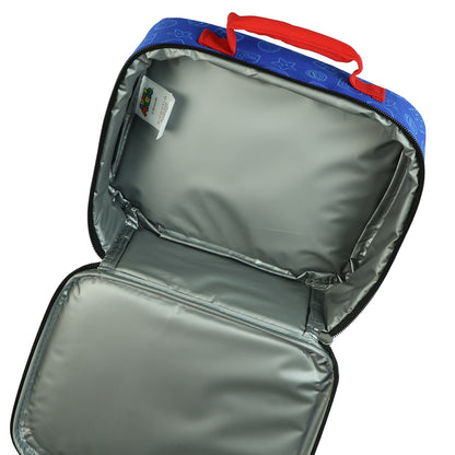 Nintendo Super Mario Lunch Box Insulated Full Zip Soft Sided Tote Bag 10"