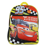Disney Cars Backpack Top Racers Lightning McQueen 16" School Bag