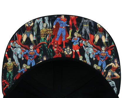 DC Comics Hat Men's Superman Wonder Woman Batman The Flash Embroidered Snapback