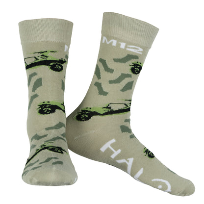 Halo Socks Men's Master Chief Military Game 5-Pair Pack Mid-Calf Crew Socks