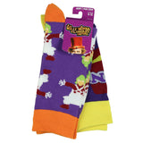 Willy Wonka Socks Men's Oompa Loompa And Wonka Designs Mid Calf Crew Socks