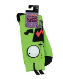 Invader Zim Socks Men's GIR 3D Design Novelty Mid-Calf Crew Socks 1 Pair