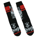 Berserk Socks Men's Guts Inspired Designs Mid Calf Crew Socks 2 Pair