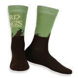 Lord Of The Rings Socks Men's Ring Adventure Design Mid Calf Crew Socks 2 Pair