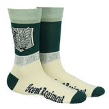 Attack on Titan Scouting Legion and Stationary Guard Adult Crew Socks 2 Pairs