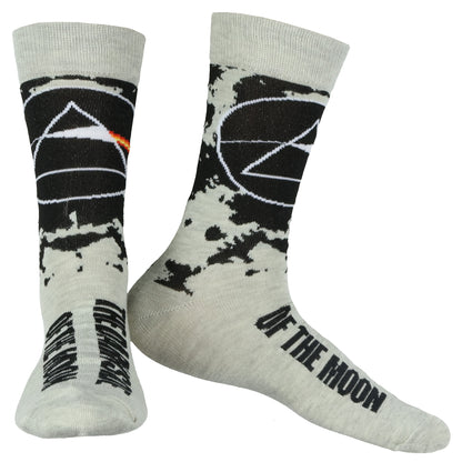 Pink Floyd Socks Men's Icon And Logo Rock Band Crew 5 Pair Crew Sock 10-13