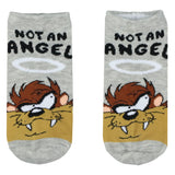Looney Tunes Tasmanian Devil Socks Taz Hungry 5 Pack Ankle Socks 5-10