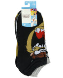 Looney Tunes Tasmanian Devil Socks Taz Hungry 5 Pack Ankle Socks 5-10