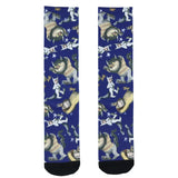 Where the Wild Things Are All-Over Design Men's Sublimated Mid-Calf Crew Socks