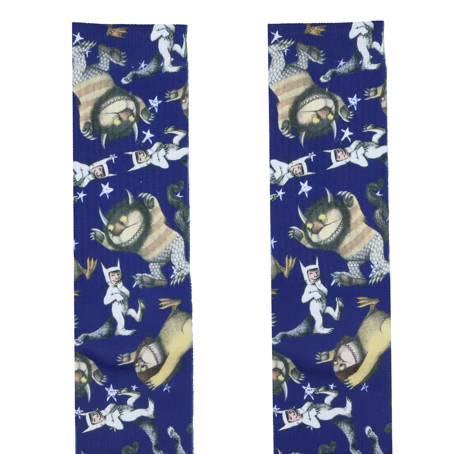 Where the Wild Things Are All-Over Design Men's Sublimated Mid-Calf Crew Socks