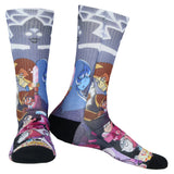 Steven Universe Socks Men's Garnet Amethyst Pearl Sublimated Crew Sock 8-12