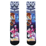 Steven Universe Socks Men's Garnet Amethyst Pearl Sublimated Crew Sock 8-12
