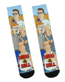 King Of The Hill Socks Men's Character Design Sublimated Mid Calf Crew Socks