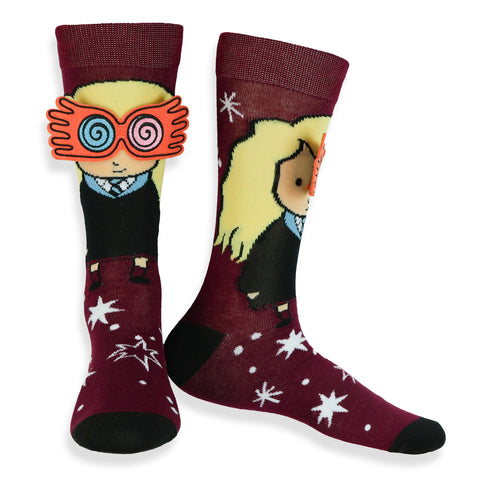 Harry Potter Socks Luna Lovegood 3D Glasses Mid-Calf Crew Socks 1 Pair