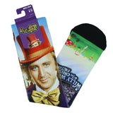 Willy Wonka Socks Men's The Chocolate Factory Sublimated Crew Sock 8-12