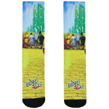 The Wizard Of Oz Socks Men's Yellow Brick Road Sublimated Crew Sock