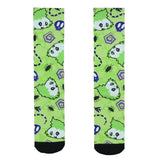 Beetlejuice Socks AOP Icons Worms Beatles Skulls Sublimated Crew Sock 8-12
