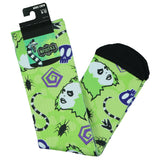 Beetlejuice Socks AOP Icons Worms Beatles Skulls Sublimated Crew Sock 8-12