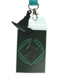 Wicked Lanyard Elphaba Witch Hat Rubber Charm Breakaway ID Badge Holder