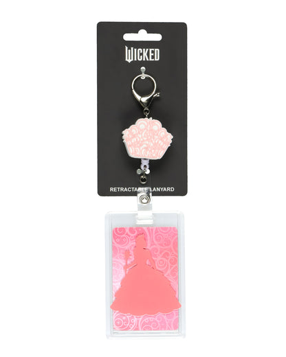 Wicked Retractable Reel Lanyard Glinda The Good Witch ID Badge Holder Keychain