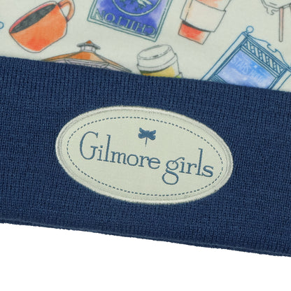 Gilmore Girls Beanie Fleece Sublimated Overlay Knit Cuffed Winter Hat