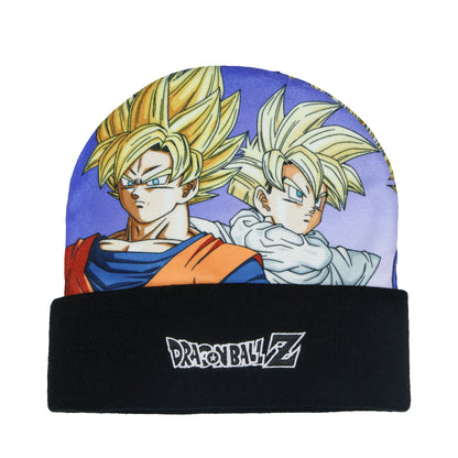 Dragon Ball Z Beanie Super Saiyan Goku Gohan Sublimation Fleece Knit Cuffed Hat