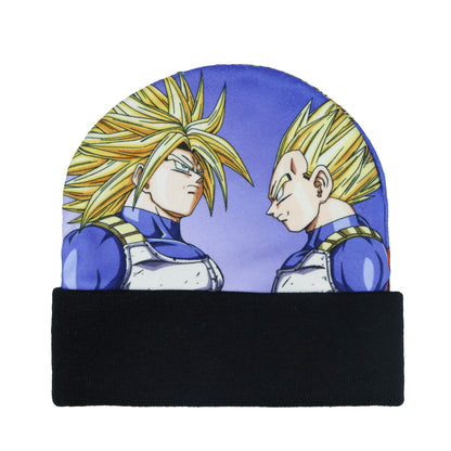 Dragon Ball Z Beanie Super Saiyan Goku Gohan Sublimation Fleece Knit Cuffed Hat