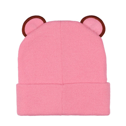 Gloomy Bear Beanie Embroidered Face Design Adult Knitted Winter Hat