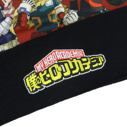 My Hero Academia Beanie Character Design Sublimated Knit Cuffed Winter Hat
