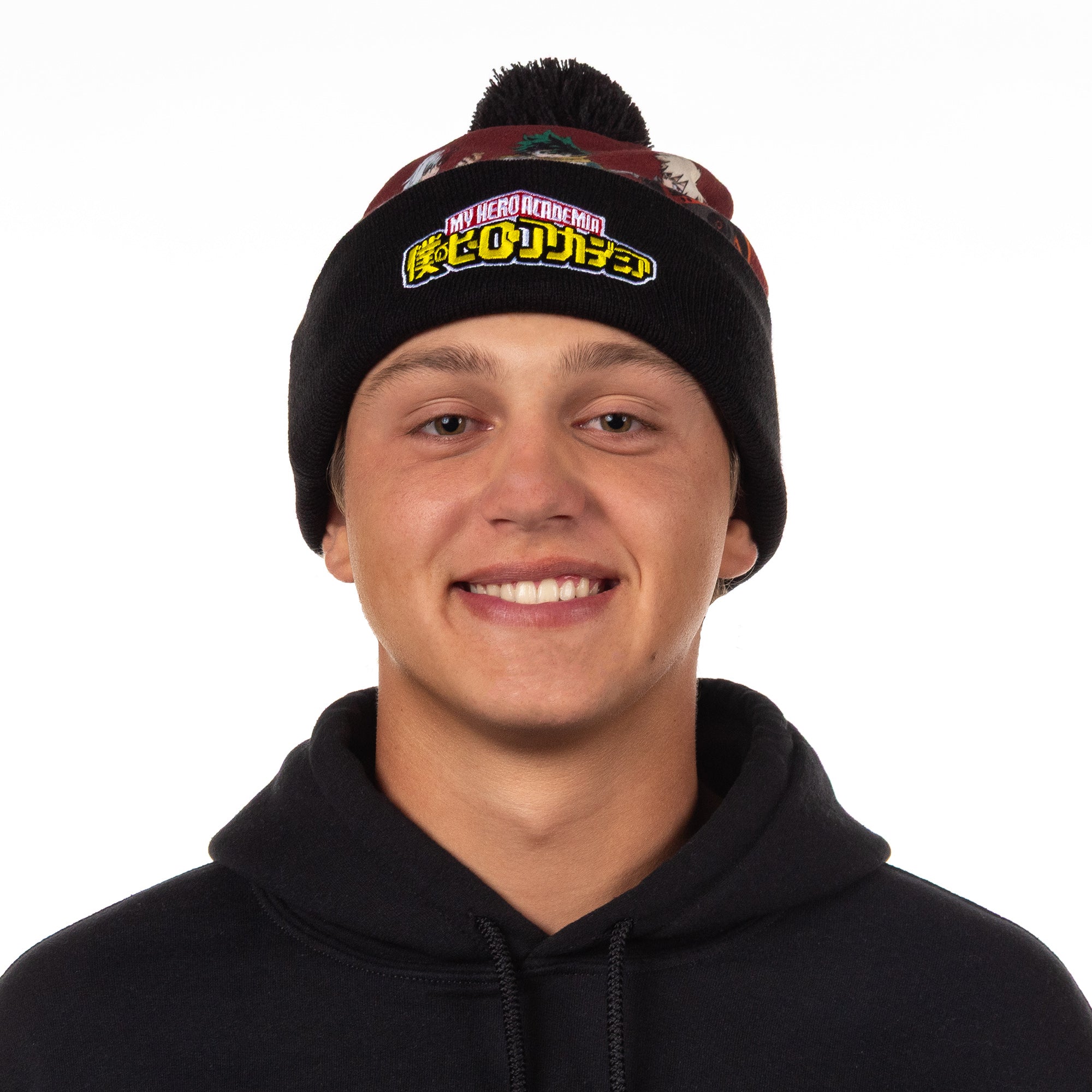My Hero Academia Beanie Character Design Sublimated Knit Cuffed Winter Hat