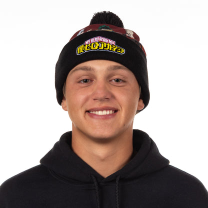 My Hero Academia Beanie Character Design Sublimated Knit Cuffed Winter Hat