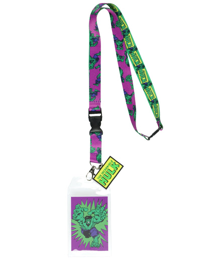 Marvel Comics The Incredible Hulk Breakaway Lanyard with Clear ID Badge Holder