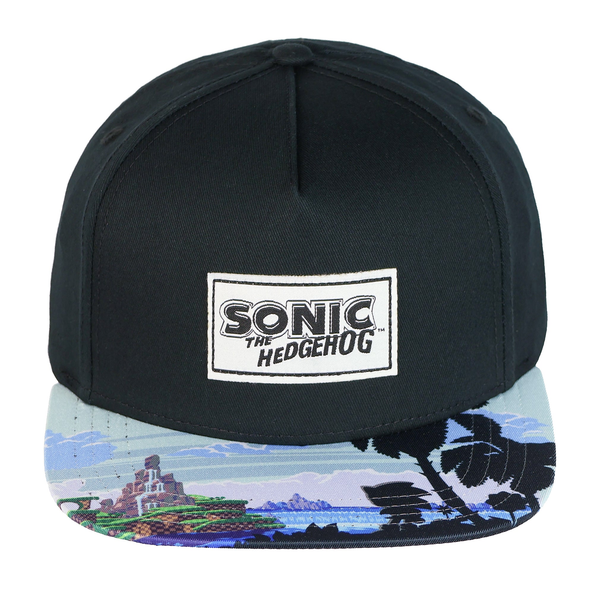 Sonic the Hedgehog Boys' Flat-Brim Hat Angel Island Snapback OSFM Baseball Cap