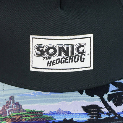 Sonic the Hedgehog Boys' Flat-Brim Hat Angel Island Snapback OSFM Baseball Cap