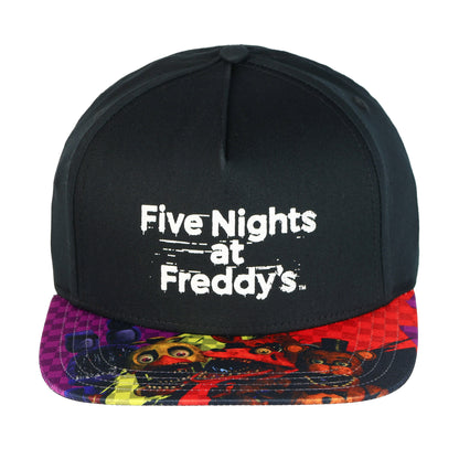 Five Nights at Freddy's Boys' Flat-Brim Hat FNAF Snapback OSFM Baseball Cap