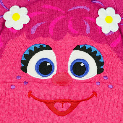 Sesame Street Beanie Abby Cadabby 3D Embroidered Fleece Lined Cap Women's OSFM