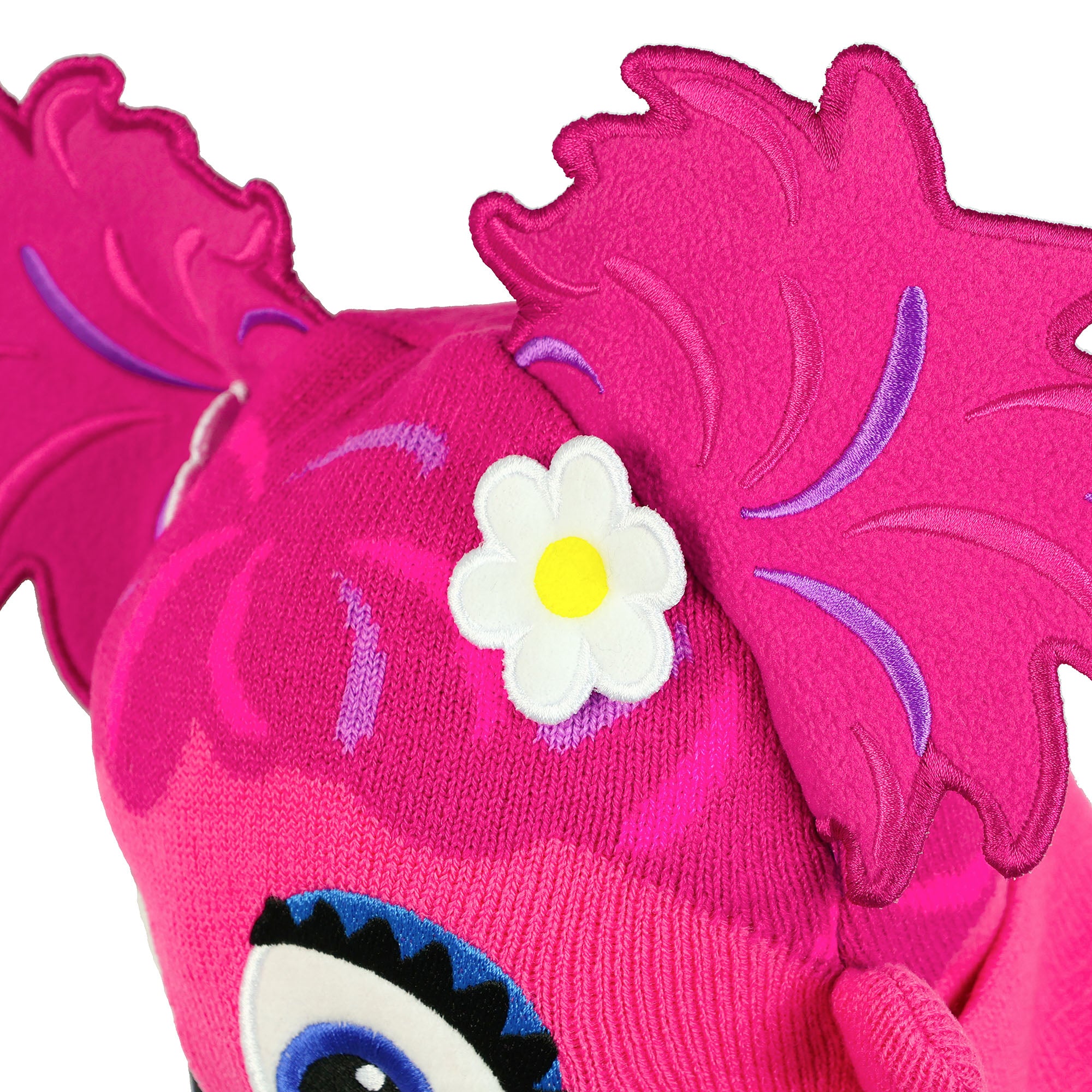 Sesame Street Beanie Abby Cadabby 3D Embroidered Fleece Lined Cap Women's OSFM
