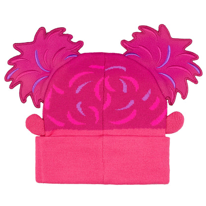 Sesame Street Beanie Abby Cadabby 3D Embroidered Fleece Lined Cap Women's OSFM