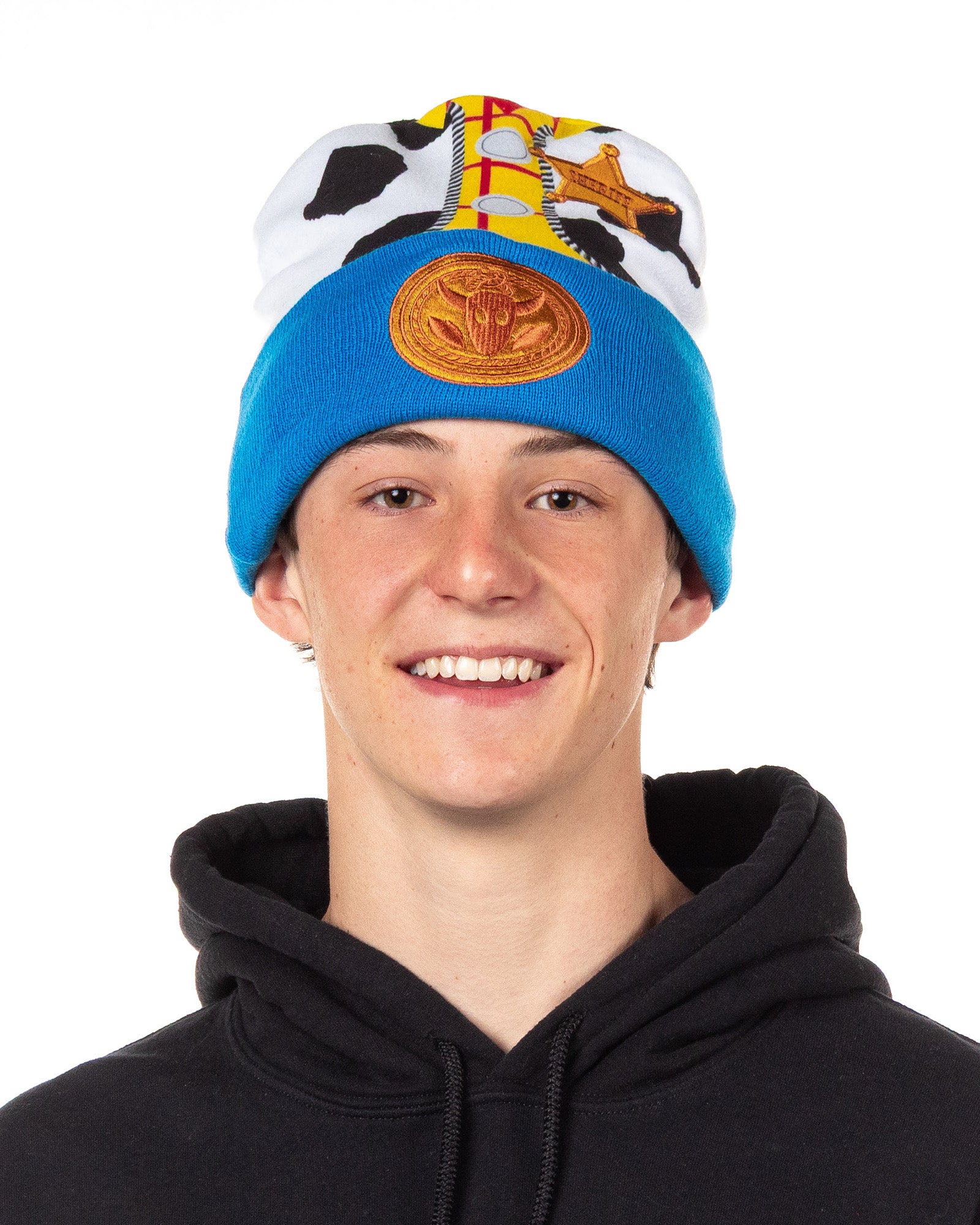 Disney Toy Story Beanie Woody Embroidered Character Cuff Knit Cap OSFM Adult