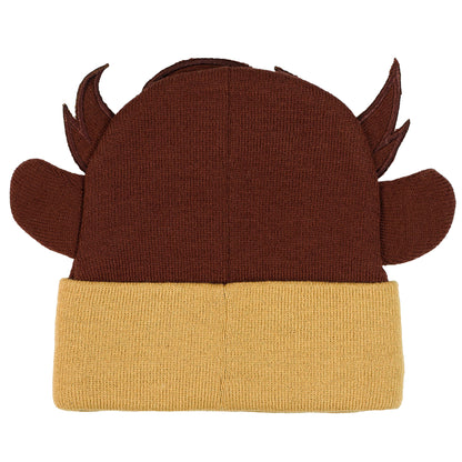 Looney Tunes Beanie Tasmanian Devil Embroidered 3D Fleece Lined Cap OSFM