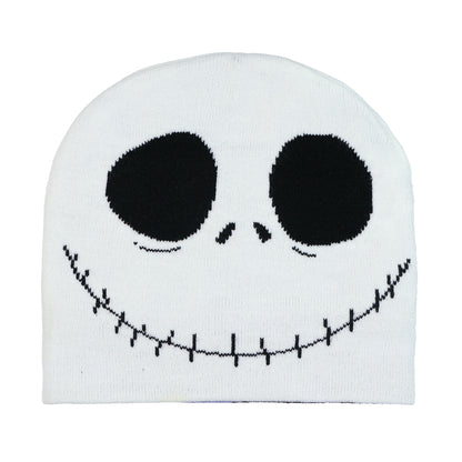 The Nightmare Before Christmas Beanie Jack Face Sally Print Reversible Knit Cap