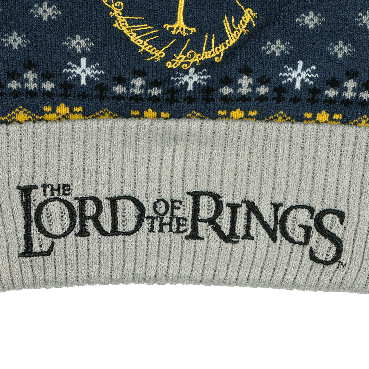 The Lord Of The Rings Beanie Tree Of Gondor Pom Knit Cap Adult OSFM