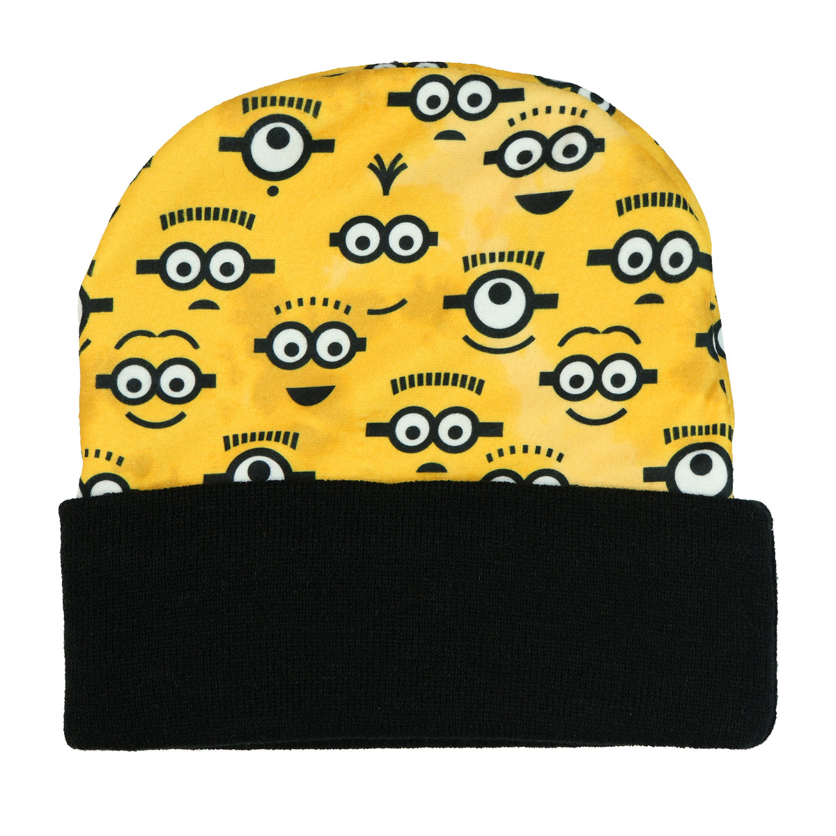 Minions Beanie Hat Kevin Stuart Bob All Over Print Knit Cuff Hat Adult OSFM