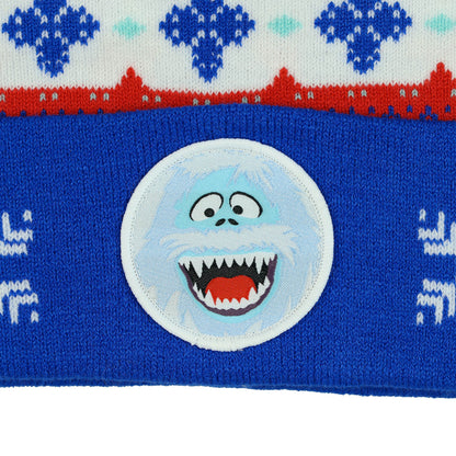 Rudolph the Red-Nosed Reindeer Beanie Bumble Ugly Sweater Knit Hat Adult, OSFM