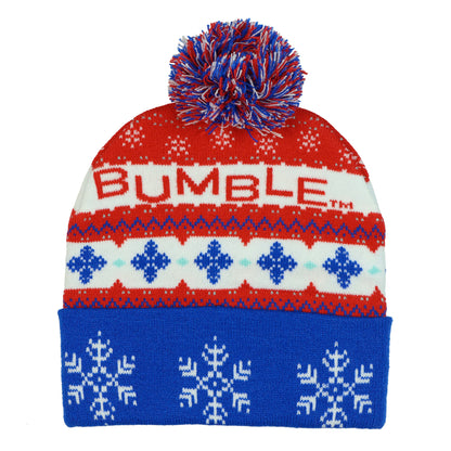 Rudolph the Red-Nosed Reindeer Beanie Bumble Ugly Sweater Knit Hat Adult, OSFM