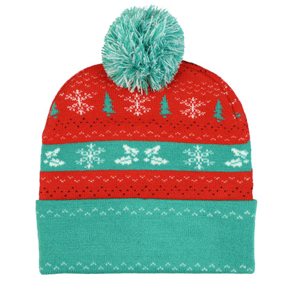 Disney Goofy Beanie Ugly Sweater Cuff Knit Pom Hat Adult, OSFM